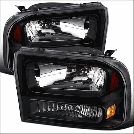 Overtime 1999 - 2004 Ford F250 LED Headlights, Black OV2654352